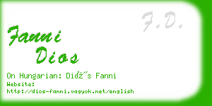 fanni dios business card